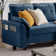 102.4" Wide Sofa with Storage Ottoman and Long Bench with Coffee Table