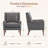 Ayran Upholstered Wingback Armchair with Solid Wood Legs (Set of 2)-1412174356