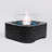 Tabletop Fire Pit with Glass Wind Guard