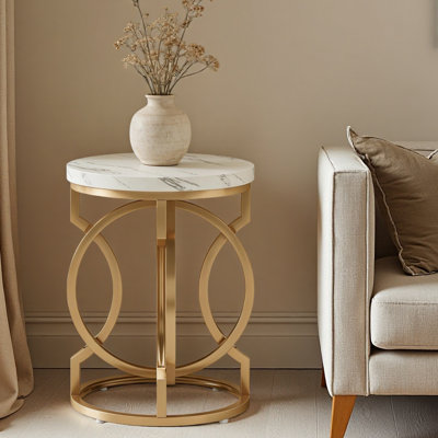 Small Couch Table,Round Bedside Table,End Table