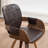 Braiden Swivel Faux Leather Dining Chair-610463325