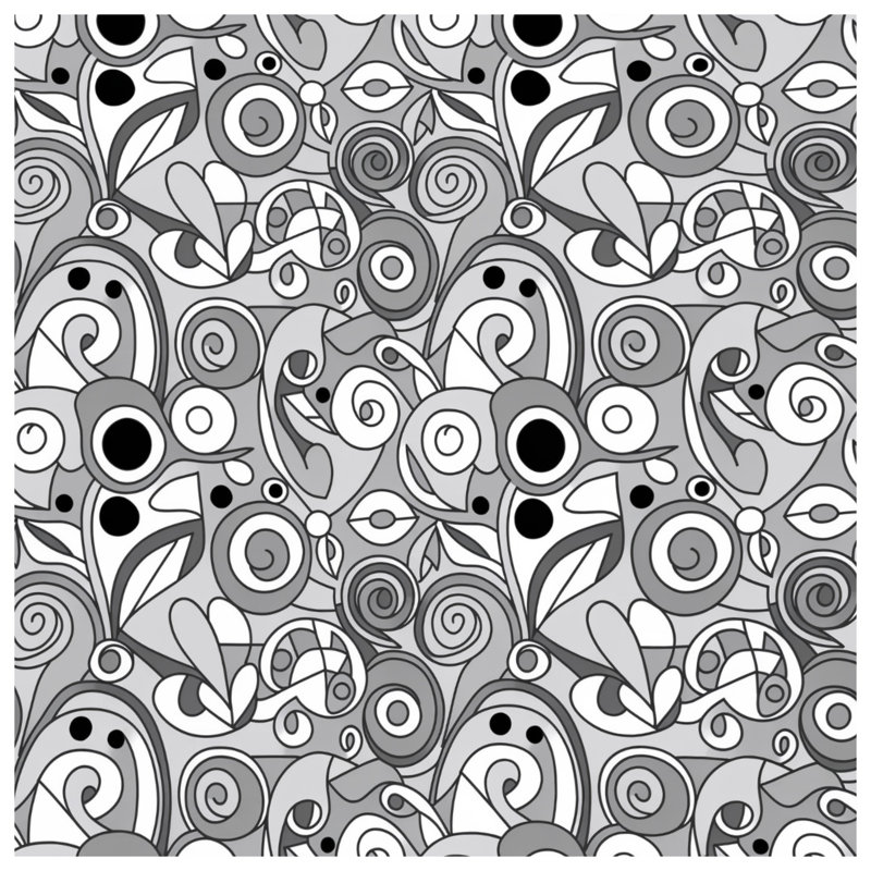 Édredon monochrome à motifs tourbillonnants, Très grand lit