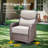  4-Piece Patio Furniture Set With Swivel Glider Chairs, 6-Inch Ultra-Plush Cushions & Water-Resistant Olefin Fabric-1223450136
