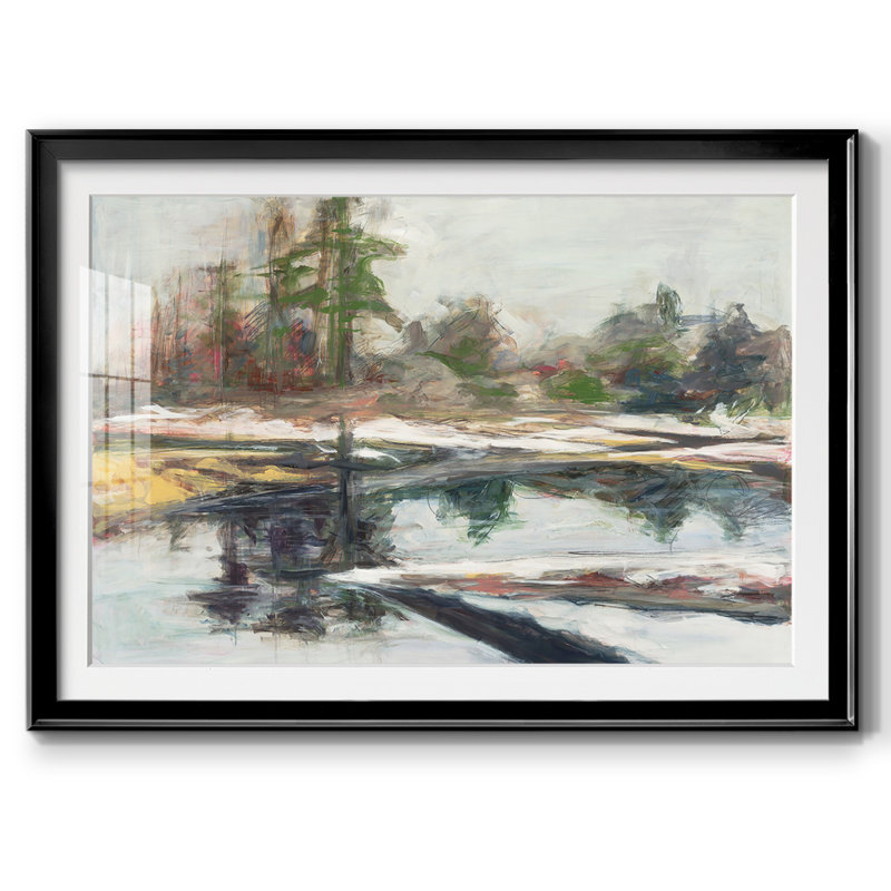 «Quiet Reflection», reproduction d'art encadrée, Noir, H 30 po x l 44 po x P 1,5 po