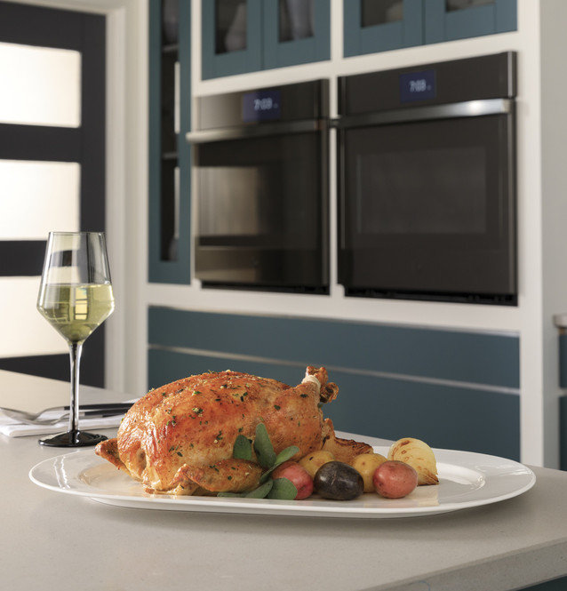 GE Profile Smart Appliances Built-in 26.75" Self-Cleaning Convection Electric Double Wall Oven, Stainless Steel