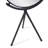 Hatch Matte Black Round  Tabletop Mirror on Metal Tripod