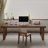 Light walnut Rectangular Solid Wood desk-1224500930