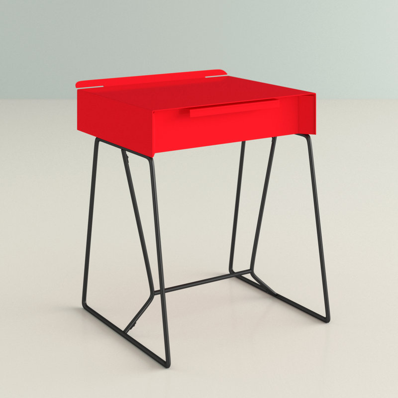 Edmonia Sled End Table, Red