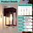 Modern Dusk to Dawn Sensor Outdoor Wall Light - Waterproof Outdoor Sconce With Clear Glass.-673284802