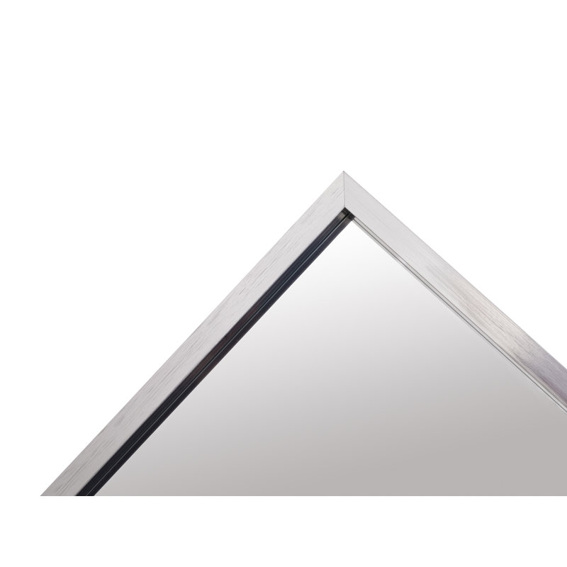 Miroir mural Younus, Argent argent, 27" x 36"
