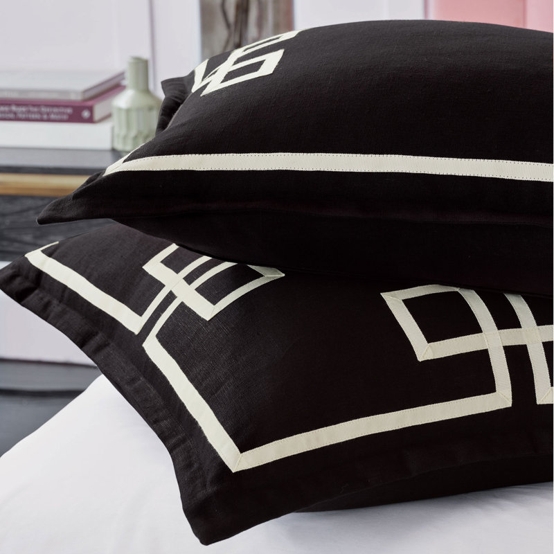 Resort Linen Program Sham, Standard, Black