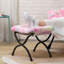 Méridienne en fausse fourrure avec repose-pieds pliable - ensemble de fauteuil d'appoint moelleux et repose-pieds, support ergonomique pour le salon, la chambre à coucher, dortoir - Conception robuste et peu encombrante, assemblage facile