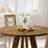 47-Inch Round Large Dining Table – Wooden Kitchen Table For 4; Farmhouse Style Dinner Table With Solid Wooden Top And Legs, Perfect For Home Dining Rooms Or Living Rooms In Rustic Brown (Table Only).