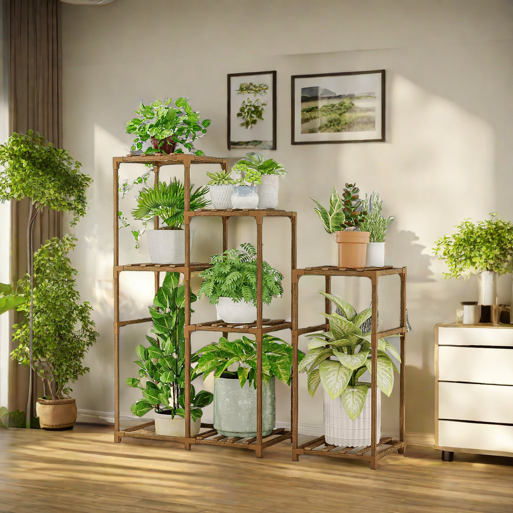 Arlmont & Co. Plant Stand With 7 Trays Wayfair Canada