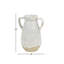 Vase rond en verre glacé craquelé de forme Amphora