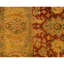Tapis rouge et or noué à la main de haute qualité