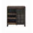 Kinnerly 32'' Bar Cabinet with Glass Door,Wine Cabinet With Wine and Stemware Rack