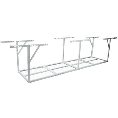 2x8FT Adjustable Overhead Garage Storage Rack, Heavy Duty Ceiling Storage System