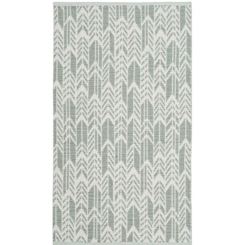 Legaspi Hand Woven Performance Chevron Rug, Rectangle 5' x 8'