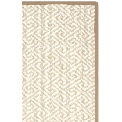 Tapis géométrique en sisal avec latex Jaquavion