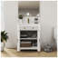 Lavabo de salle de bain 27,8 po Mid-Century blanc avec colonne romaine
