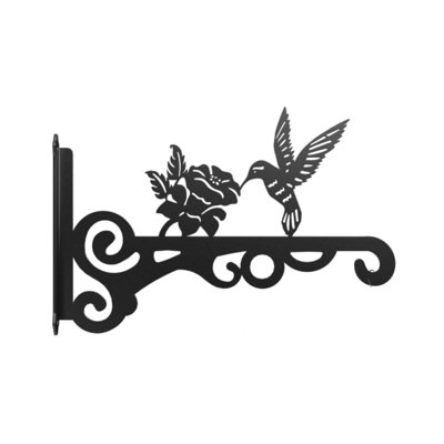 Hanging Plant Hanger Bracket Iron Plant Hooks For Hanging Baskets Heavy Duty Decorative Hummingbird Wall Mounted Hanging Plant Hooks Outdoor