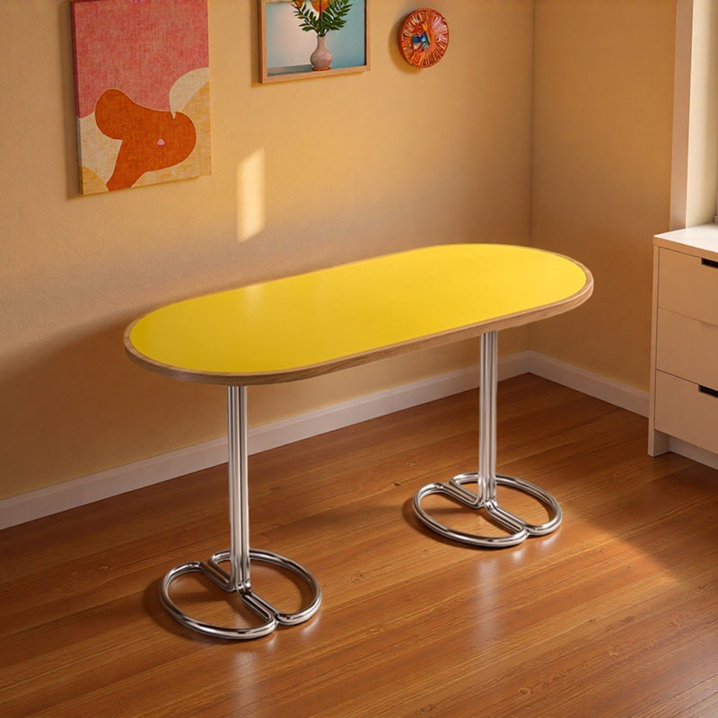 Bureau pratique et exquis jaune vif, H 29,52 po x l 47,24 po x P 31,49 po