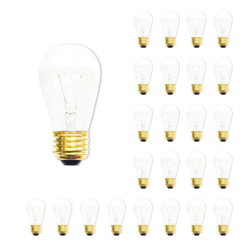 11 W S14 E26/Medium (Standard) Dimmable 2700 K Incandescent Bulb