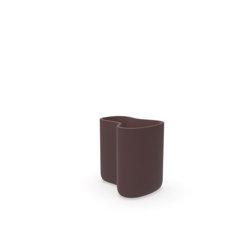 Milos Planter, 26.5" H x 28" W x 21.75" D, Garnet