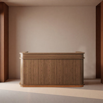 Sleek Modern Checkout Counter with Integrated Cashier Space – Stylish Multi-Functional for Offices Retail Spaces and Hotel Lobbies