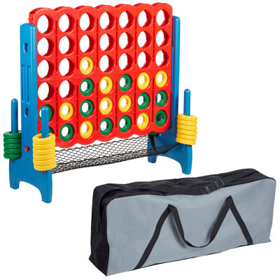 ECR4Kids Jumbo 4-To-Score with Mesh Net and Carry Bag, Giant Game, Assorted -  ELR-12541