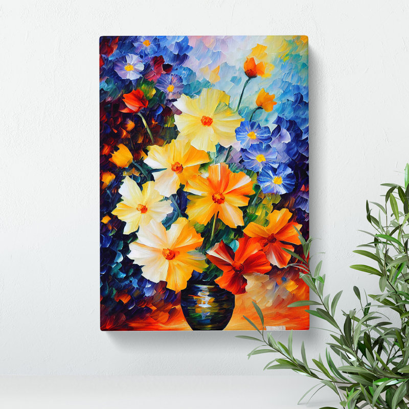 Flowers In A Vase No.1 - Wrapped Canvas Print, 76cm H x 50cm W