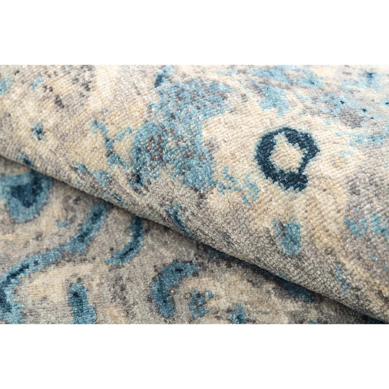 Wool Ikat Area Rug, Rectangle 8' x 10'