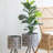 Set Of 2 Metal Planter Stand,Round Galvanized Grey Farmhouse Planter