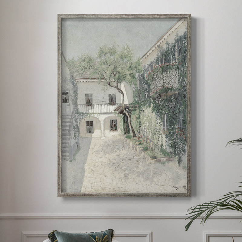 «Vintage Landscape CXC», reproduction encadrée - bois massif