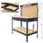 Steel Workbench Tool Storage Work Bench Workshop Tools Table W/Drawer And Peg Board ,4Xac Outlets 2Xusb Ports