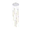Luminaire suspendu rectangulaire à 9 lumières Aliha-306533356