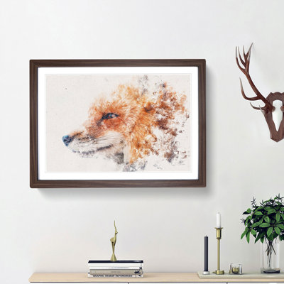 Profile of a Red Fox - Framed Print