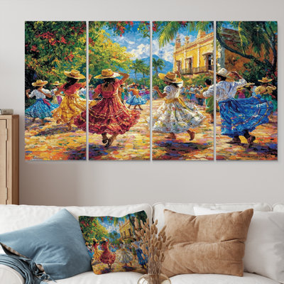 Red Fiestas And Celebrations In El Salvador II - El Salvador Wall Art Print Set