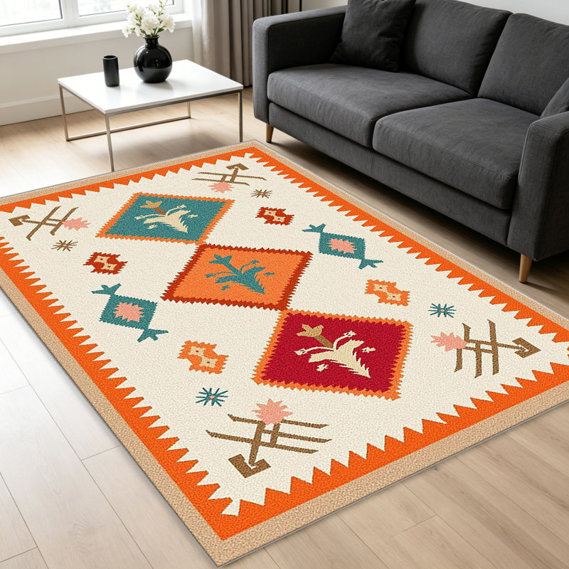 Multicolor Forest Rug carpet-easy to clean, machine-washable, soft and comfortable; suitable for door mats, kitchens, living rooms, bedrooms, corridors, and laundry areas. Easy to clean, durable carpet for home decoration.