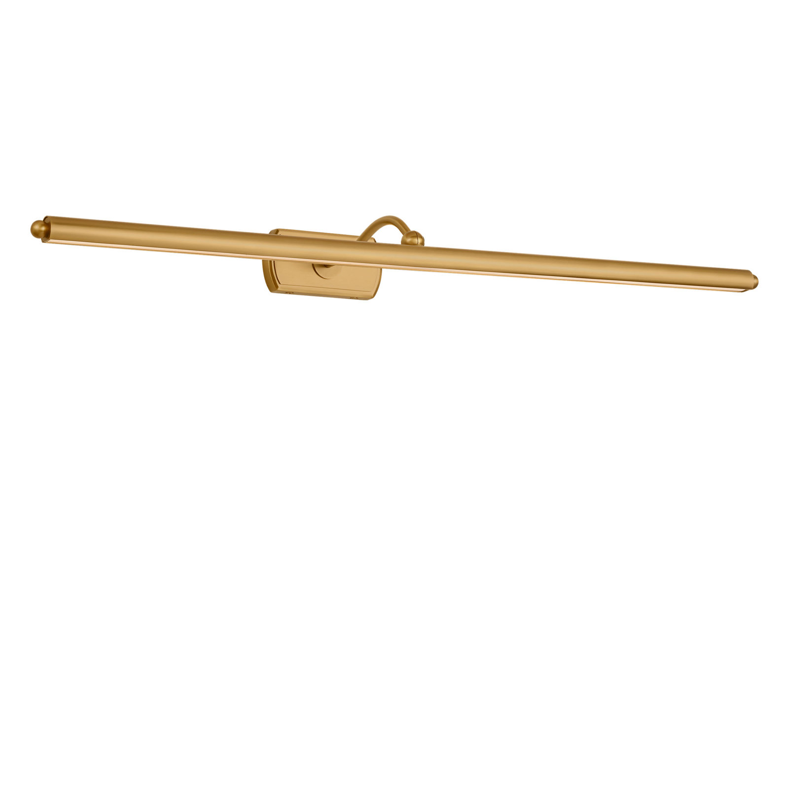 Linnea LED Plug-in Picture Light, Burnished Brass, 2.38" H x 30" W x 9" D