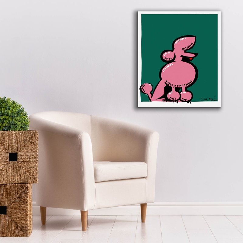 "Caniche rose" par Irena Orlov, H 30 po x l 26 po