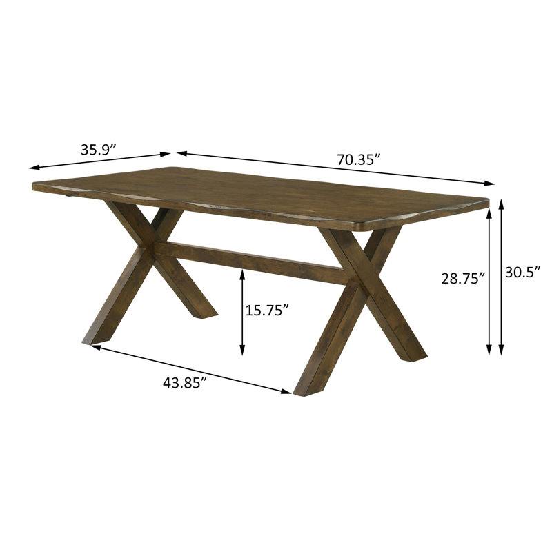 Iaan 7 - Piece Dining Set in Brown