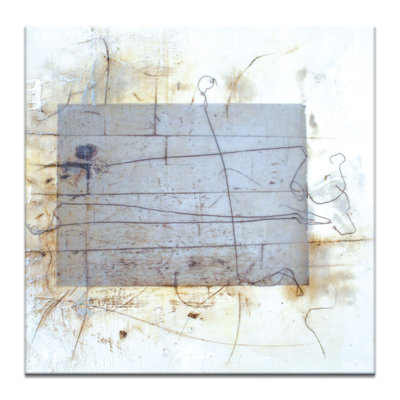 Linear Encaustic 3 by Gill Cohn - Wrapped Canvas Print