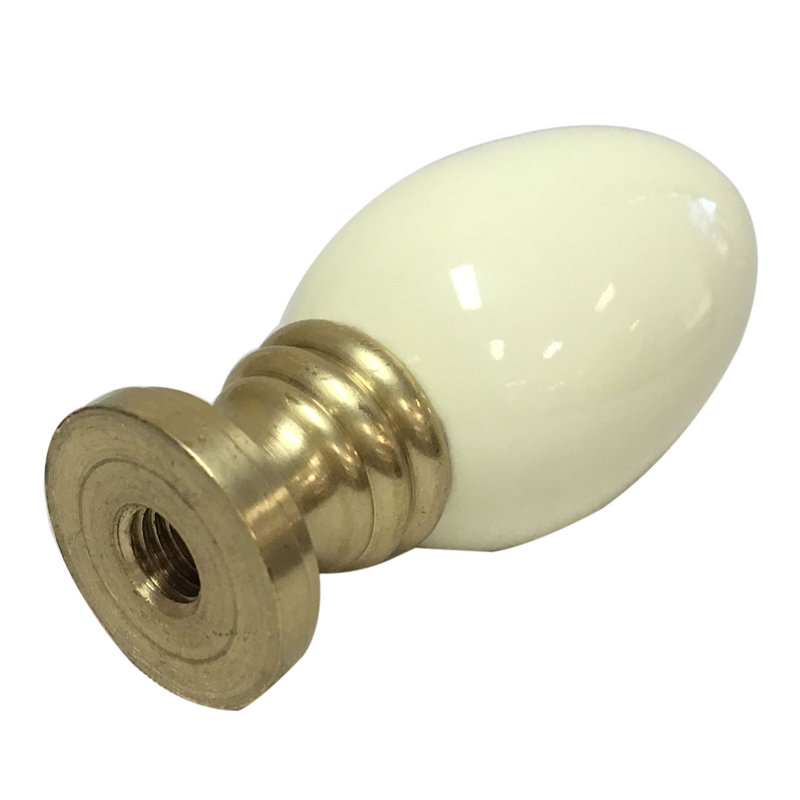 Faiteau de lampe en céramique en forme d'œuf, Beige