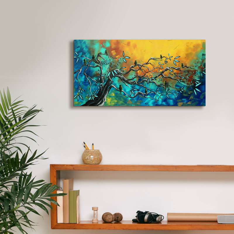 «Dream Watchers» par Megan Duncanson, art mural sur toile, H 12 po x l 24 po x P 0,75 po