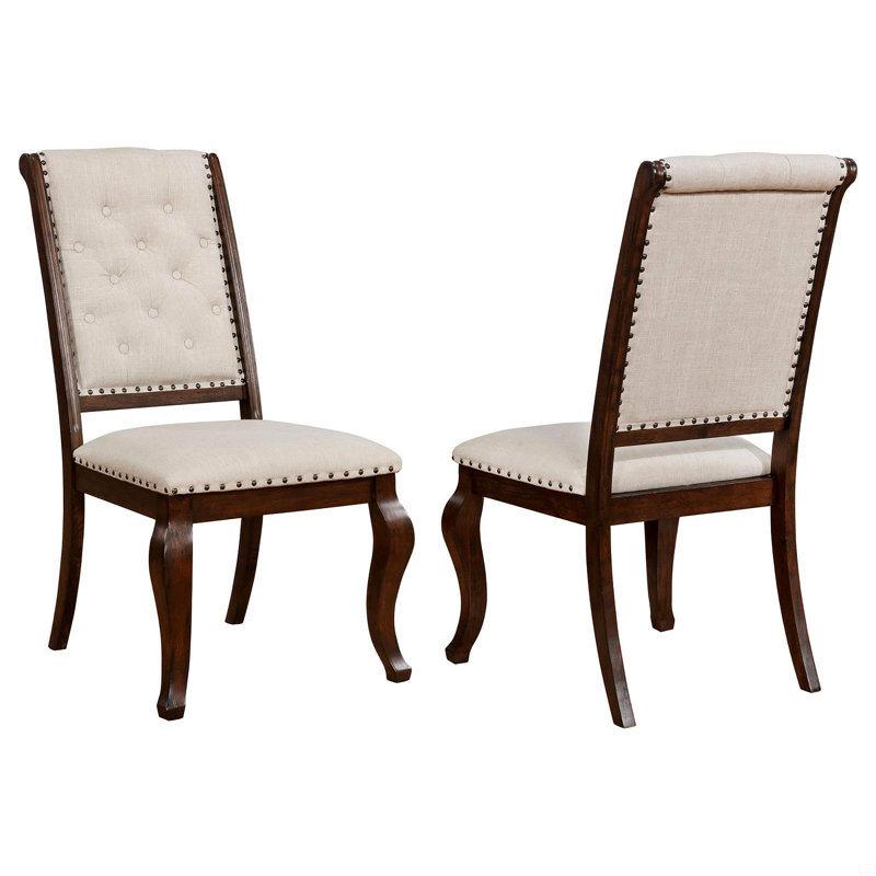 Chaise de salle à manger capitonnée (ensemble de 2)
