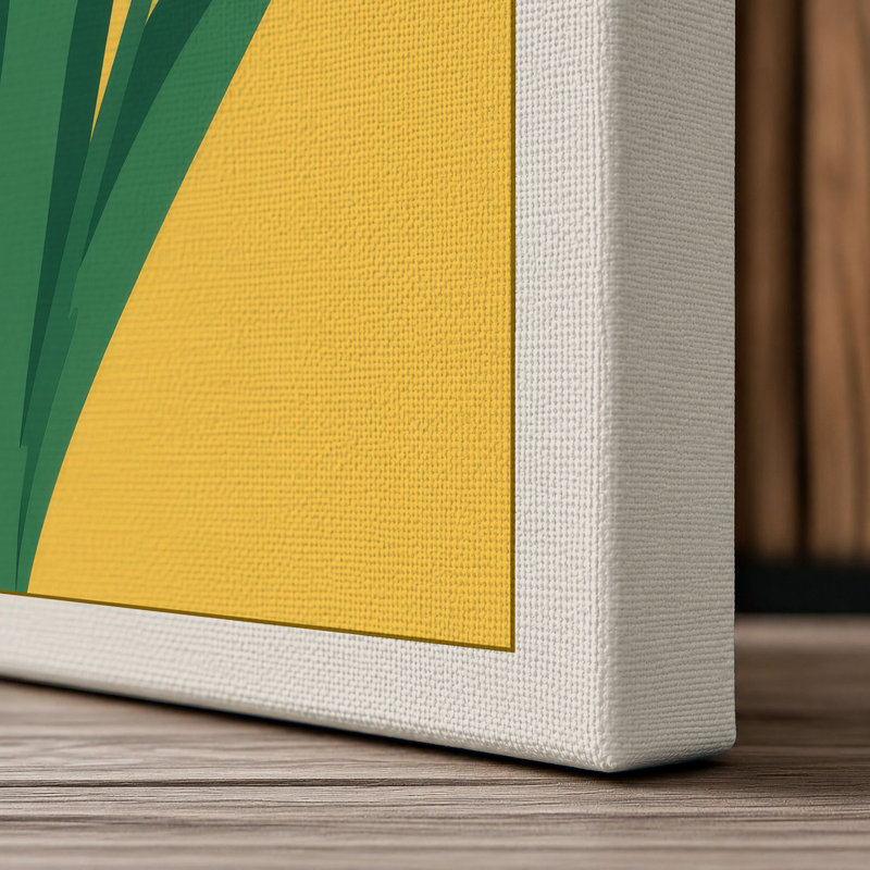 Amsterdam Tulips Botanical 1 Piece Wrapped Canvas Wall Art, 36x24 - 91.4 x 61.0 cm, Cream Border