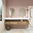 Alysa 84" Wall-Mounted Double Bathroom Vanity Set-71095561