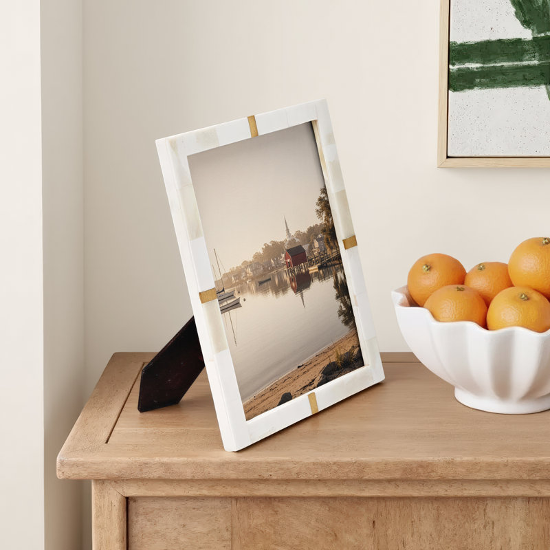 Bone And Brass Photo Frame